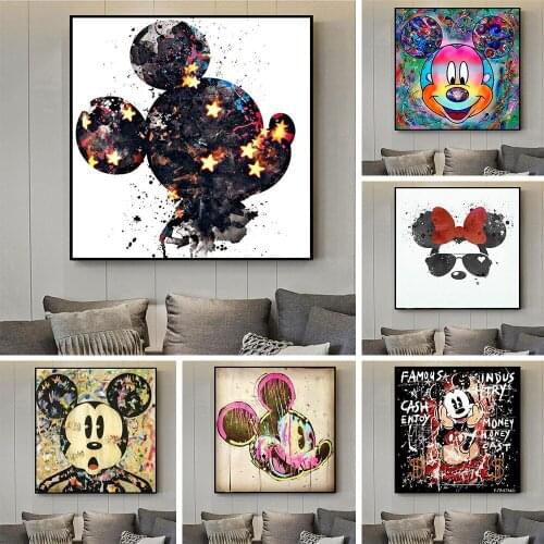 Disney Mickey Minnie Cartoon 5D DIY Diamond Painting Cross Stitch Kits Full Square Round Diamond Embroidery Mosaic Home Decor