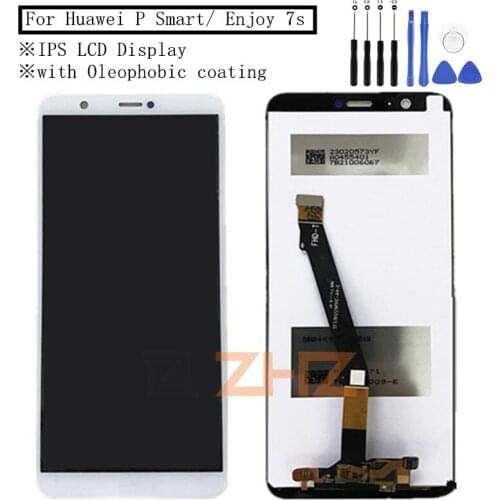 Original for Huawei P Smart LCD Display Touch Screen Digitizer Assembly With Frame FIG LX1 L21 L22 Screen Replacement 5.65"