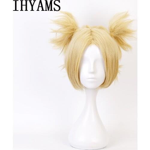 Naruto Temari Blonde Synthetic Hair Styled Heat Resistance Cosplay Wig + Wig Cap