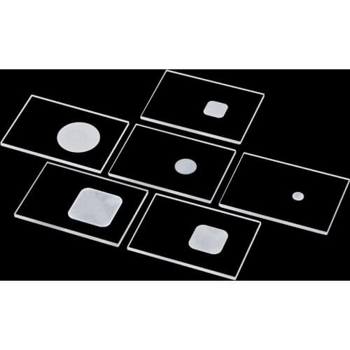 Quartz Glass Slice XRD Sample Groove Test Slice Groove Glass Square Groove Round Groove Frosted Slotted Slice