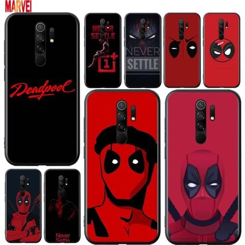 Popular Fashion Deadpool Soft TPU For Xiaomi Redmi 9i 9T 9A 9C 9 8A 8 GO 7 7A S2 Y2 6 6A 5 A 4X Prime Pro Plus Black Phone Case