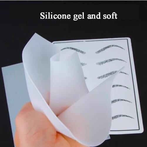 Transparent Silicone Tattoo Eyebrow Lip Practice Skin Learn Blank Tool Permanent Makeup Microblading Accessories for Beginner