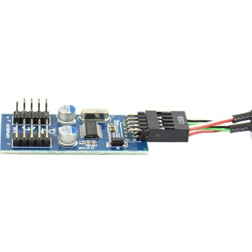 Multiplier Splitter 9 Pin 1 to 2 Port Motherboard USB Extension Cable Card USB 2.0 9pin Connector Port Multilier