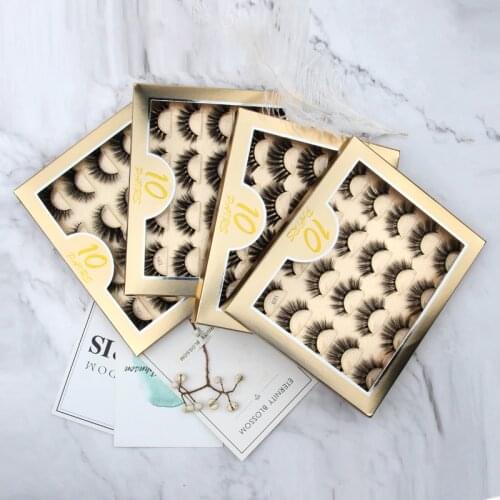 New 4/5/10pairs Multipack mink lashes makeup natural long mink eyelashes false eye lashes extension makeup maquiagem fake lash