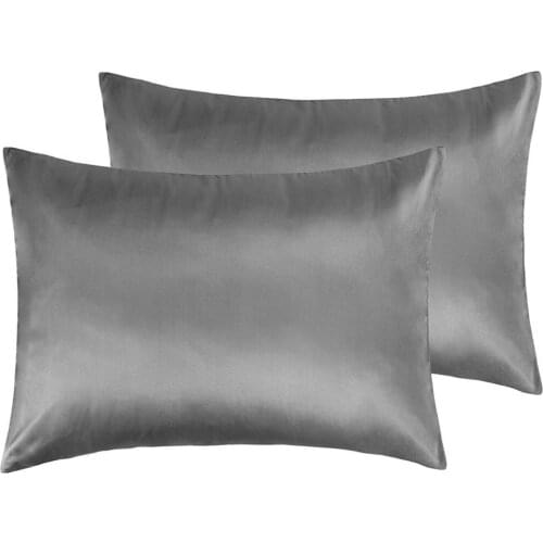 Satin Silk 800 Thread count smooth pillowcases bedding pillowcases 2 Pieces one pair hotel and home Pillow cover