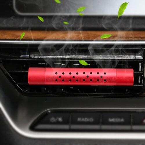 Solid Perfume Diffuser Car Air Freshener Air Outlet Aromatherapy Clip Car Outlet Perfume with 5 Free Aroma Sticks Car Fragrance