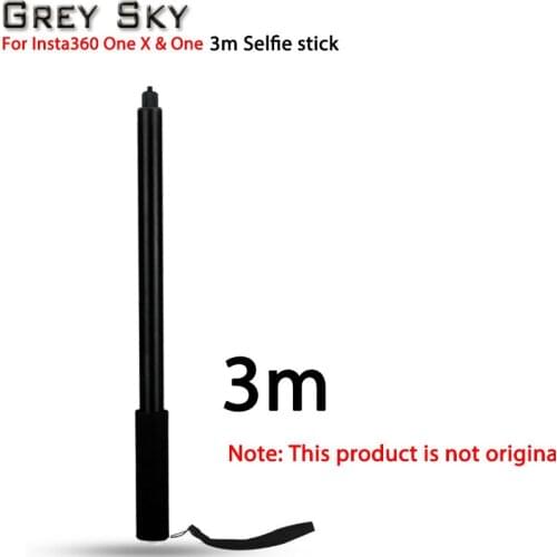 Insta360 one X2 Extension Rod 3m Selfie Stick Aluminum Alloy for Insta 360 One R Monopod Selfie Pole Panorama Camera Accessories