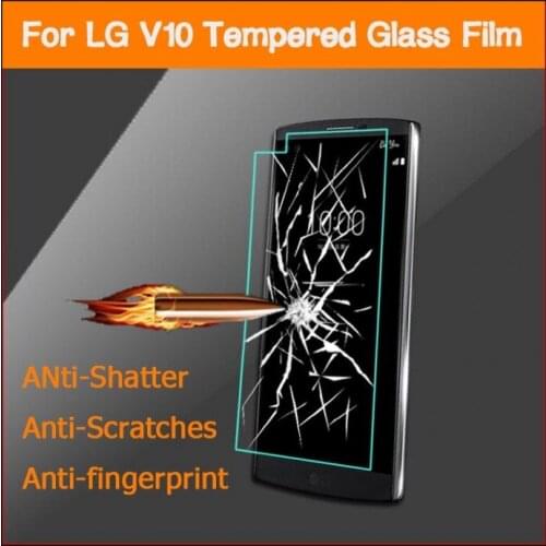 0.3mm Tempered Glass For LG V10 Screen Protector Tempered Protective Film For LG V10 Screen Protector Guard pelicula de vidro
