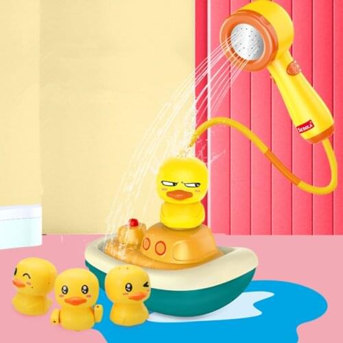 1pc Baby Bath Toys Spray for Kids Spray Water Bath Toys Electric Duck Induction Water Spay Ball Bathroom Bathtub Toys Water Toys