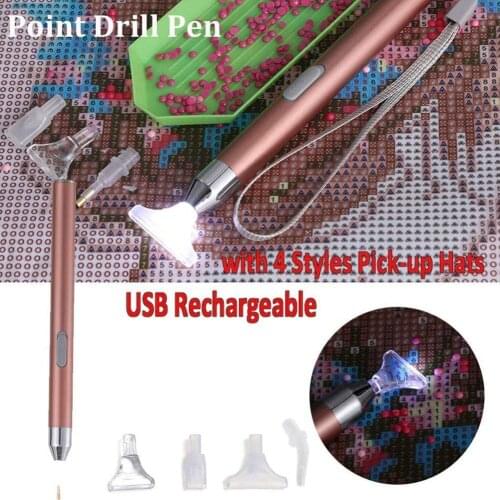 1PC Lots of Diamond Painting Accessories Rhinestone Mosaic Picture Head Diamond Embroidery Point Drill Pen