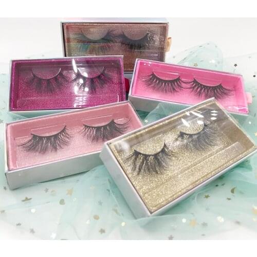 NEW 10/box Wholesale color Square Pvc Drawer Case Empty box Mink False Eyelash Packaging Logo Glitter Paper magnetic Box