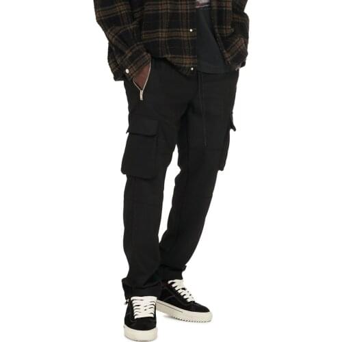 27-46 New 2021 Mens clothing HIPHOP Street Multi pocket overalls Pants Trousers costume plus size stage singer costumes