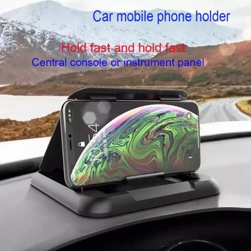 3-7 Inch 3 Card Slots Car Phone Stable Stand Desktop Console Ar Navigation Paste Adsorption Frame Auto Interior Accessories