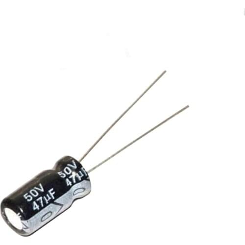 50PCS 50V 47uf Volume 6x11mm High frequency and low resistance