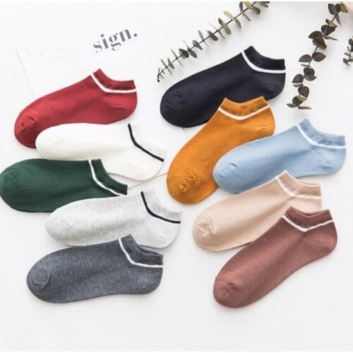 1 Pairs Women Boat Socks Trendy Socks Female Spring And Summer Thin Low-Top Invisible Sweat-Absorbent Cotton Socks