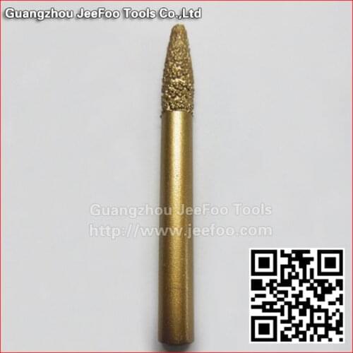 A9-Angle 20 6*3*20mm Jeefoo Sintered Tools, Tapered Stone Bits, Diamond Engraving Tools, Cutters on Hard Granite