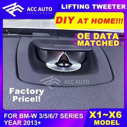 Lifting Tweeter Car Center Central Dashboard BO Style Tweeter For bm F10 F15 F16 F01 E70 5/7 Series X5 X6 Audio Lifting Speaker
