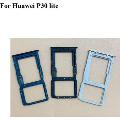 For Huawei P30 Lite New Original Sim Card Holder Tray Card Slot For Huawei P 30 Lite Sim Card Holder p30lite test good