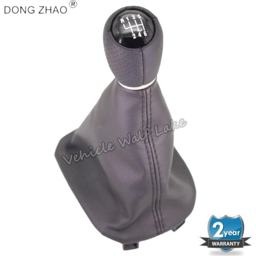 For Seat Leon 1M1 2002 2003 2004 2005 2006 Toledo 2002 2003 2004 Car-Stying 6 Speed Gear Stick Gear Shift Knob With Leather Boot