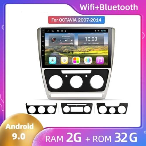 For Skoda Octavia 2007 2008 2009 2010 2011 2012 2013 2014 Android Large Screen Navigation Car Radio Multimedia video player GPS