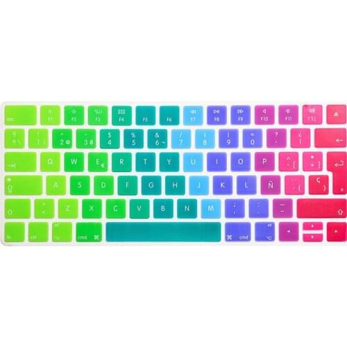 Spanish Keyboard Cover Silicone Skin Protector 2016 new For Apple Magic Keyboard MLA22B/A EU/UK European Keyboard Layout X 10PCS