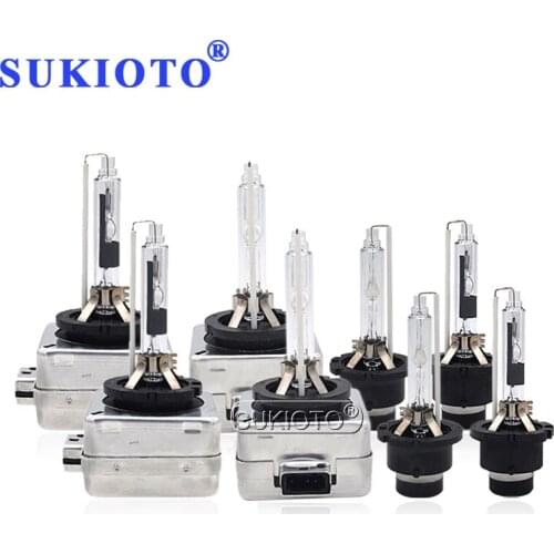 SUKIOTO 2PCS D1S D2S D3S D4S D8S HID Xenon Bulbs 35W Car HID Headlight Lamp 55W D2R D4R Auto Headlamp 4300K 5000K 6000K 8000K