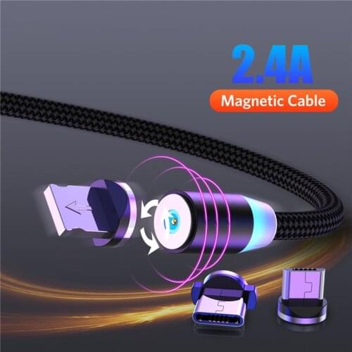 Magnetic Micro USB Cable Fast Charging USB Type C Cable Magnet Charger Data Charge Cable Cord for IPhone XR 11 Pro Samsung A30