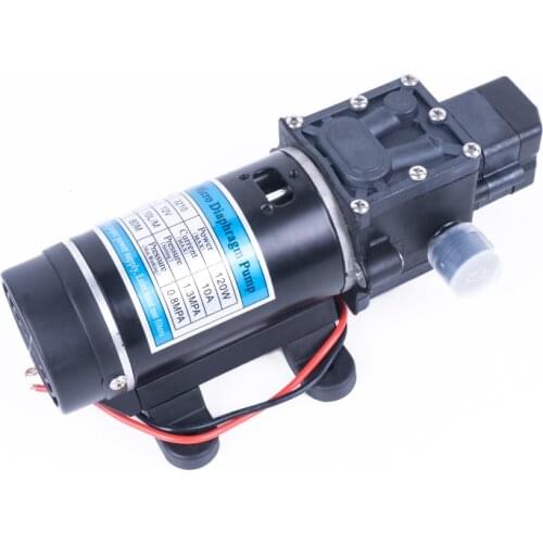 12V 24V 120W 130PSI 10L / Min Water High Pressure Diaphragm Self-priming Pump Sprayer Car Wash