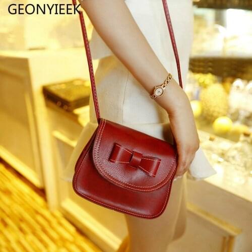 Fashion Women Shoulder Bag Bowknot Satchel Crossbody PU Leather Tote Handbag Women Messenger Bags Bolsa De Ombro Mensageiro Saco