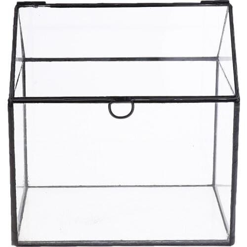 Irregular Glass Geometric Terrarium Box Tabletop Succulent Air Plant Fern Moss Pot Planter