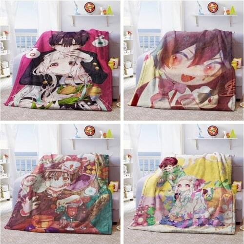 Toilet-bound Hanako-kun Anime Customized Blanket Plush Velvet Warm Decoration Bed Home Throw Sofa Blankets Unisex Gifts NEW