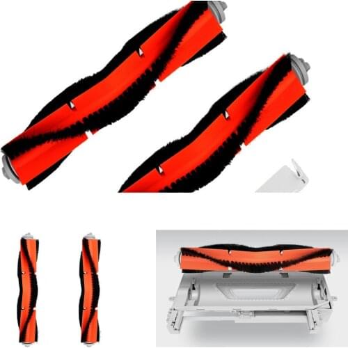 Original Xiaomi Replacement Parts Kit Roller Main Brush 2pcs For Mijia1S Xiaowa Roborock S50 S6 S65 S4 E25 Robot Vacuum Cleaner