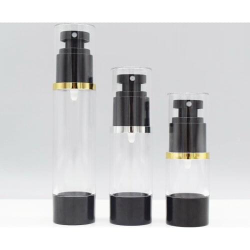 15ml 30ml 50ml Black Frost Empty Airless Spray Pump Bottles Containers Perfume Sample Skin Care Cosmetic Airless Spray Bottle