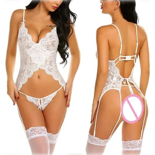 Sexy Lingerie Plus Size Bra Set Costumes Women Sexy Underwear Temptation Erotic Lingerie Porno Costumes Teddy Sleepwear