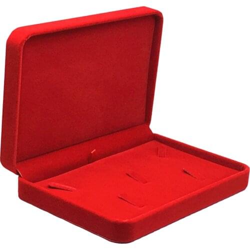 Red Blue Black Jewelry Box Organizer Necklace Bracelets Display Storage Case Containers