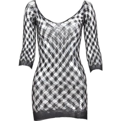 Sexy perspective Hollow Mini Hip Dress Temptation Sleepware Dress Sexy enchanting Dresses Charm For women Sexy Underware Dresses