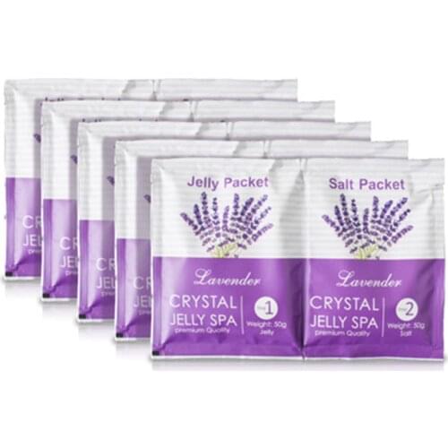 Magical Moisturizing And Whitening Tendering The Skin Powder Crystal Jelly Foot Bath Lavender Crystal Jelly Foot Soak DIY Foot
