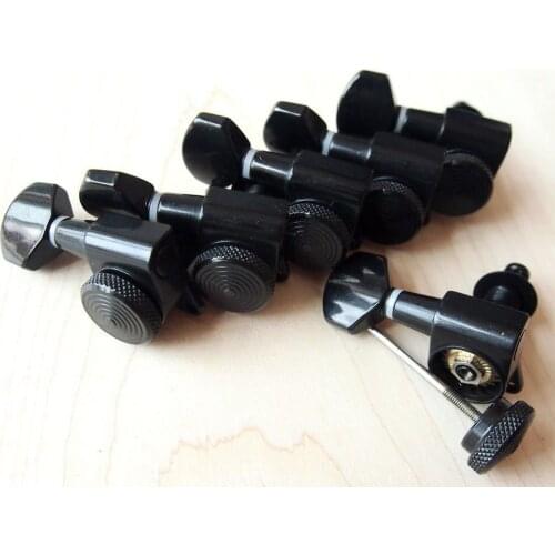 Wilkinson 6L Black Left Hand Guitar Locking Tuners JN-07 SP Lock fit LP SG Tele