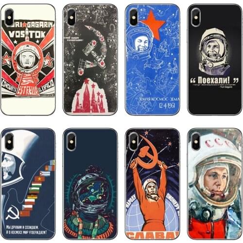 Yuri Gagarin Y Laika soft Transparent Phone Case For Huawei P30 P20 Pro P10 P9 P8 Lite Y5 Y6 Y7 Y9 P Smart Plus 2018 2019