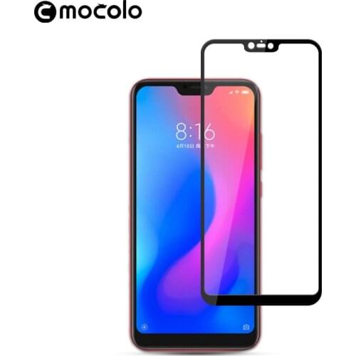 Mocolo for Xiaomi Redmi Note 6 Screen Protector Full Glued 9H Redmi Note 6 Pro for Redmi Note 6 Pro Tempered Screen Protector
