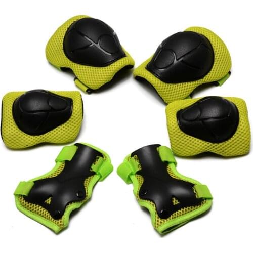 6pcs/set Skating Protective Gear Set Elbow pads Bicycle Skateboard Ice Skate Roller Bike Knee Protector For Adult Kids
