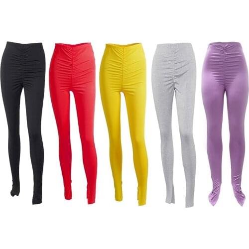 Women High Waist Fitness Leggings Workout Sporty Sexy Clothes Jeggings Elastic Mujer Streetwear Slim Outfit