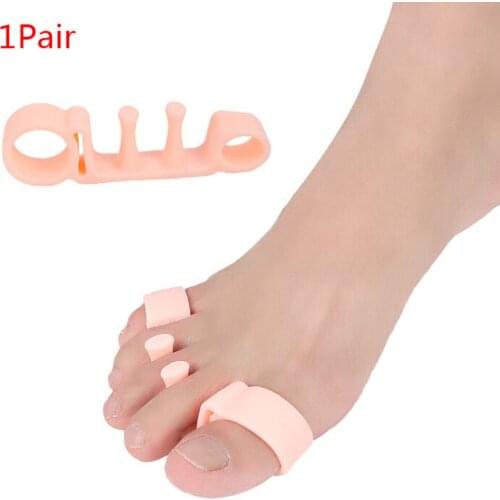 1 Pair Silicone Foot Care Gel Bunion Protector Toe Separators Straightener Spreader Correctors Hallux Valgus Correction