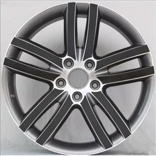3D 4D Carbon/ Matte/ Glossy Black 18" Wheel Stickers For VW AUDI Q7 4L 2007-2013 20" Wheel Decal Vinyl Protective Film