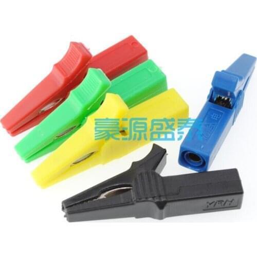 5PCS/Lot Battery Test Clip 85MM HV Alligator Clip For Banana Plug 4mm Multimeter Probes Crocodile Clip For Car Auto