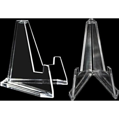 500PCS Mini Coin Holder Coin Display Stand 55mm and 36mm Height Mini Easels Collect