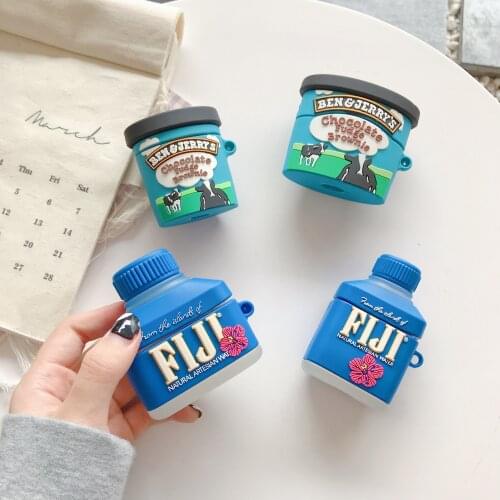 Cute Silicone Cartoon Headphone/Earpods Cover 3D Earphone Case for Airpods 1 2 Pro Case for Apple Air Pods Pro 3 Case Keychain