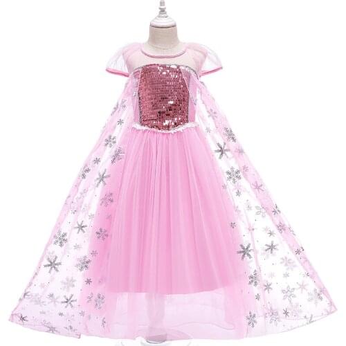 Girls Summer Dress Kids Cosplay Costume For Girl Princess Clothing Children Fantasia Carvinal Birthday Party Vestidos