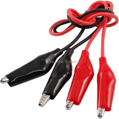 Double-ended Test Leads Alligator Crocodile Clip Jumper Wire 40cm