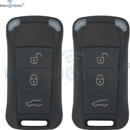 Remtekey 2pcs remote key 3 button 434MHZ for Porsche key for Cayenne car key 2003-2012 flip remote car key